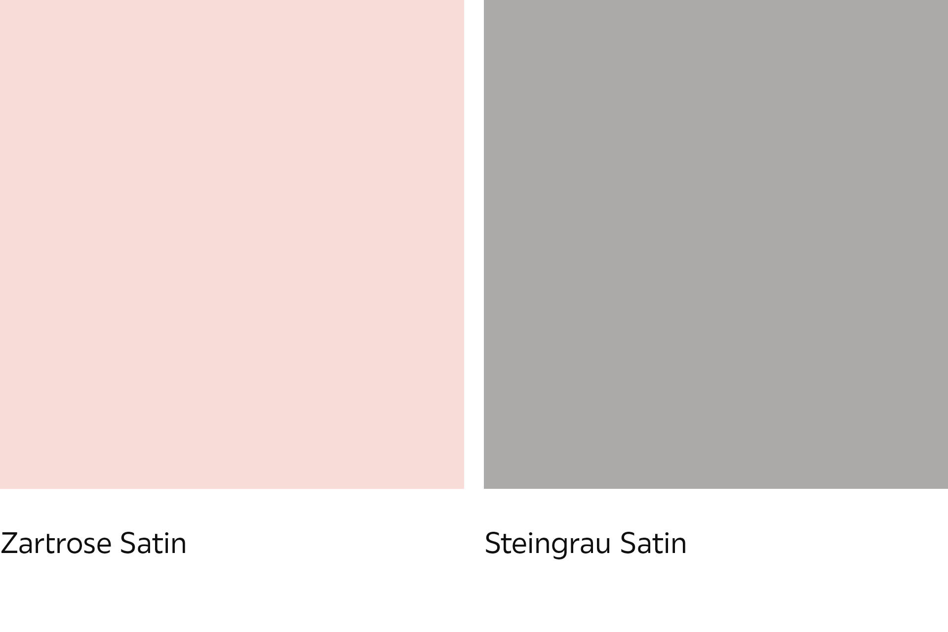 Zartrosa und Steingraue Fronten