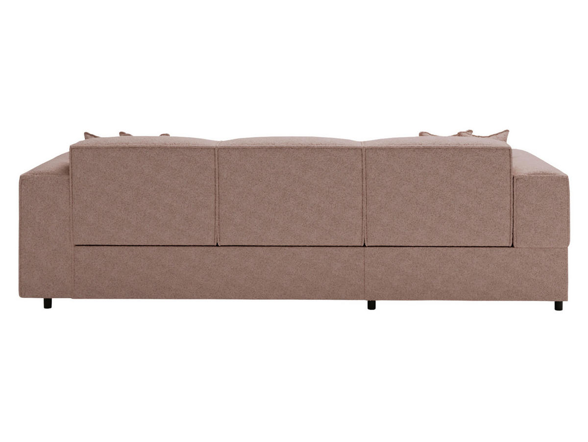 ECKSOFA Santos L, Seite: Links - Hellbraun/Schwarz, Holzwerkstoff/Kunststoff (253/166cm) - MIRJAN24
