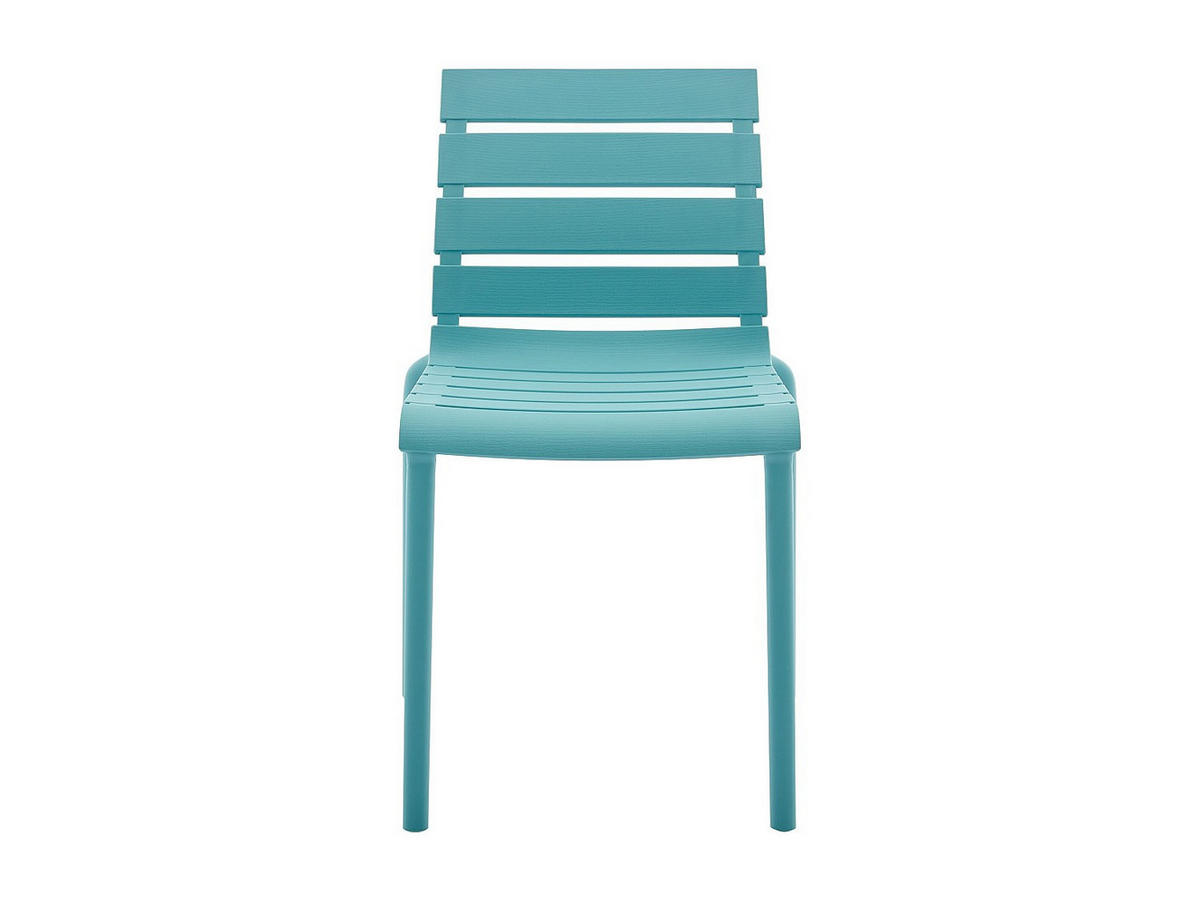 GARTENSTUHL stapelbar 2er-Set - Polypropylen - Himmelblau - PANDJI von MYLIA - Hellblau, Kunststoff (49.5/79/54cm) - Vente-Unique