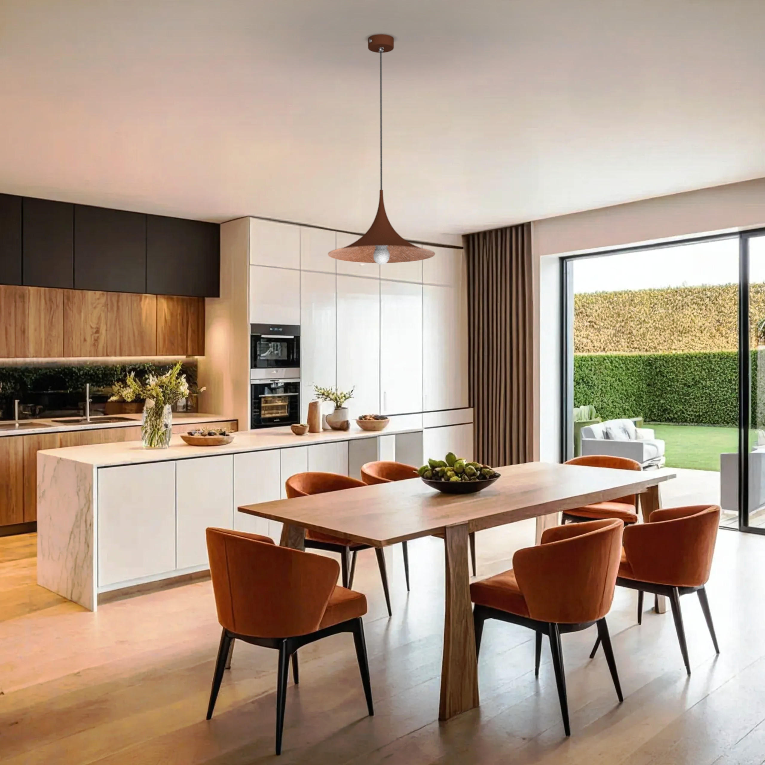 HÄNGELEUCHTE - Braun, Metall (33/33/16cm) - Lumicom