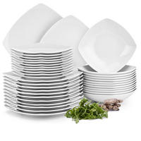 TAFELSERVICE CARLINA 12-Personen 36-tlg - Weiß, Keramik (25.5/2/25.5cm) - KONSIMO®