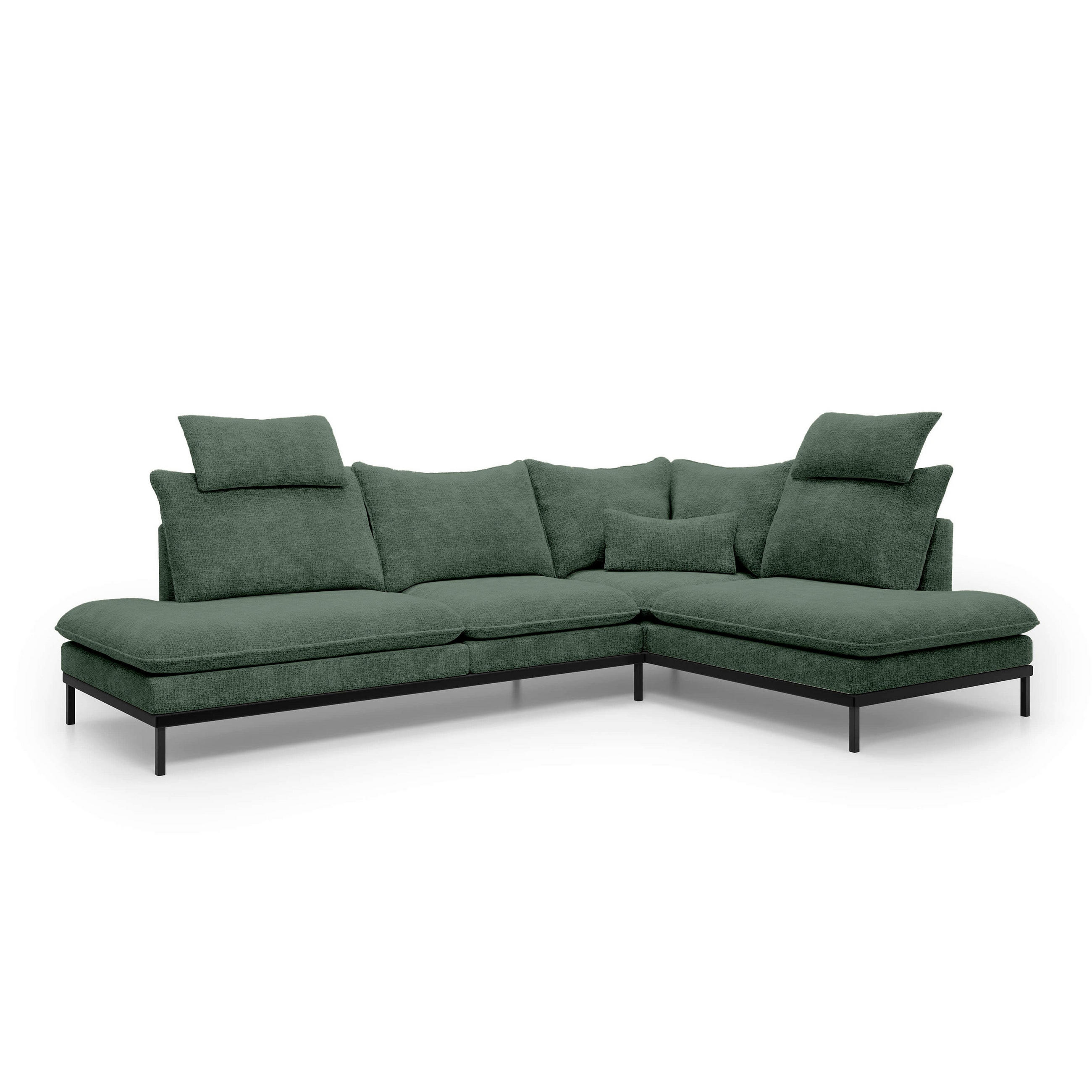 Pillovely Ecksofa Mehrfarbig 293x90x198 cm
