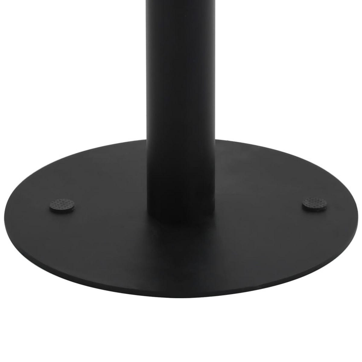 BISTROTISCH Flori rund Hellbraun/Schwarz 40 cm MDF - Schwarz, Holz (40/40/75cm) - DELUKE