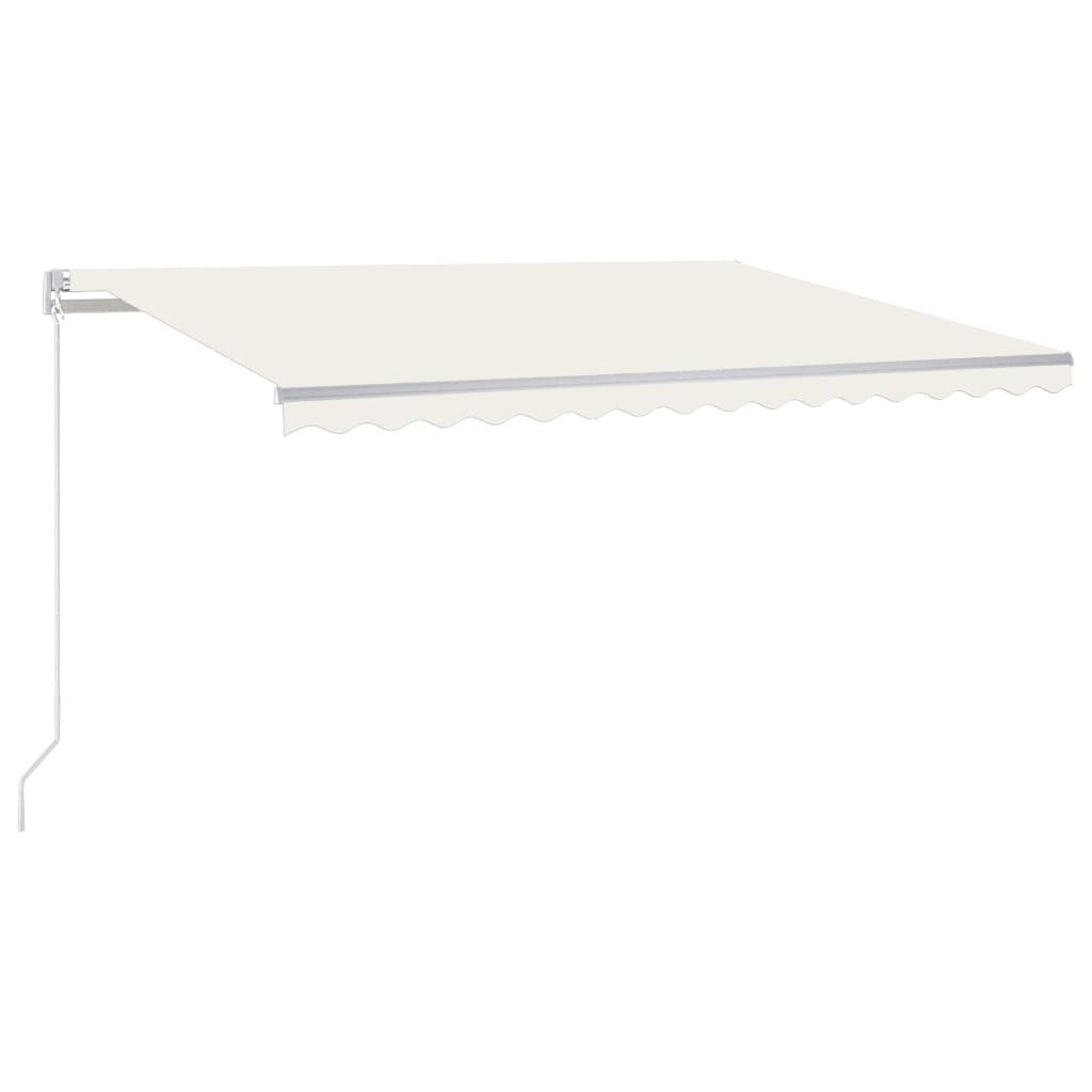 MARKISE Manuell Einziehbar 450x300 cm Creme - Creme, Metall (450/1/450cm) - furnicato