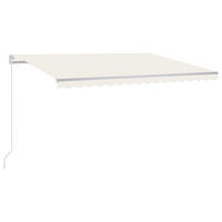 MARKISE Manuell Einziehbar 450x300 cm Creme - Creme, Metall (450/1/450cm) - furnicato