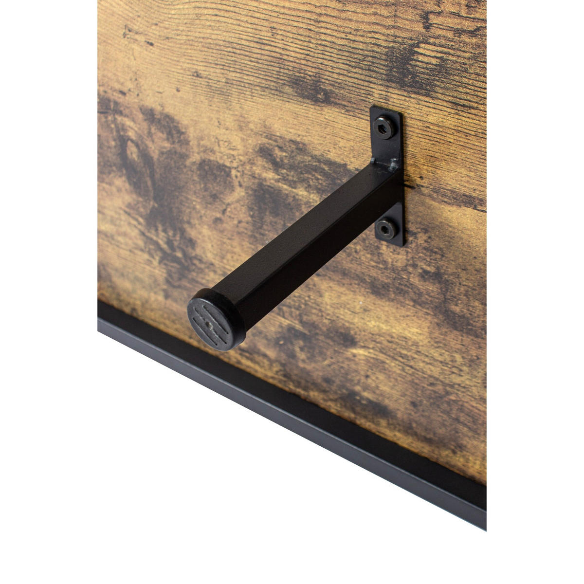 TV-LOWBOARD - Braun, Holzwerkstoff/Metall (106/40/39.5cm) - Relaxdays