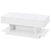 COUCHTISCH Weiß 98/45/40 cm - Weiß, Holzwerkstoff (45/98/40cm) - PANGIVO