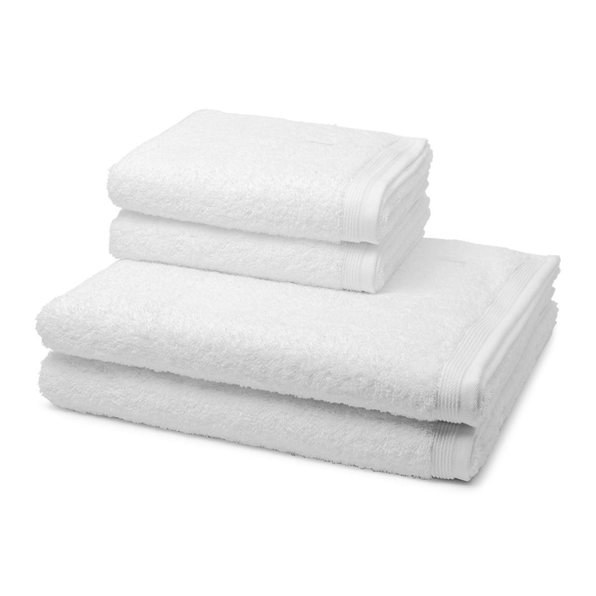 FROTTIERSET Superwuschel 4-teilig - Weiß, Textil (50/100cm) - MÖVE