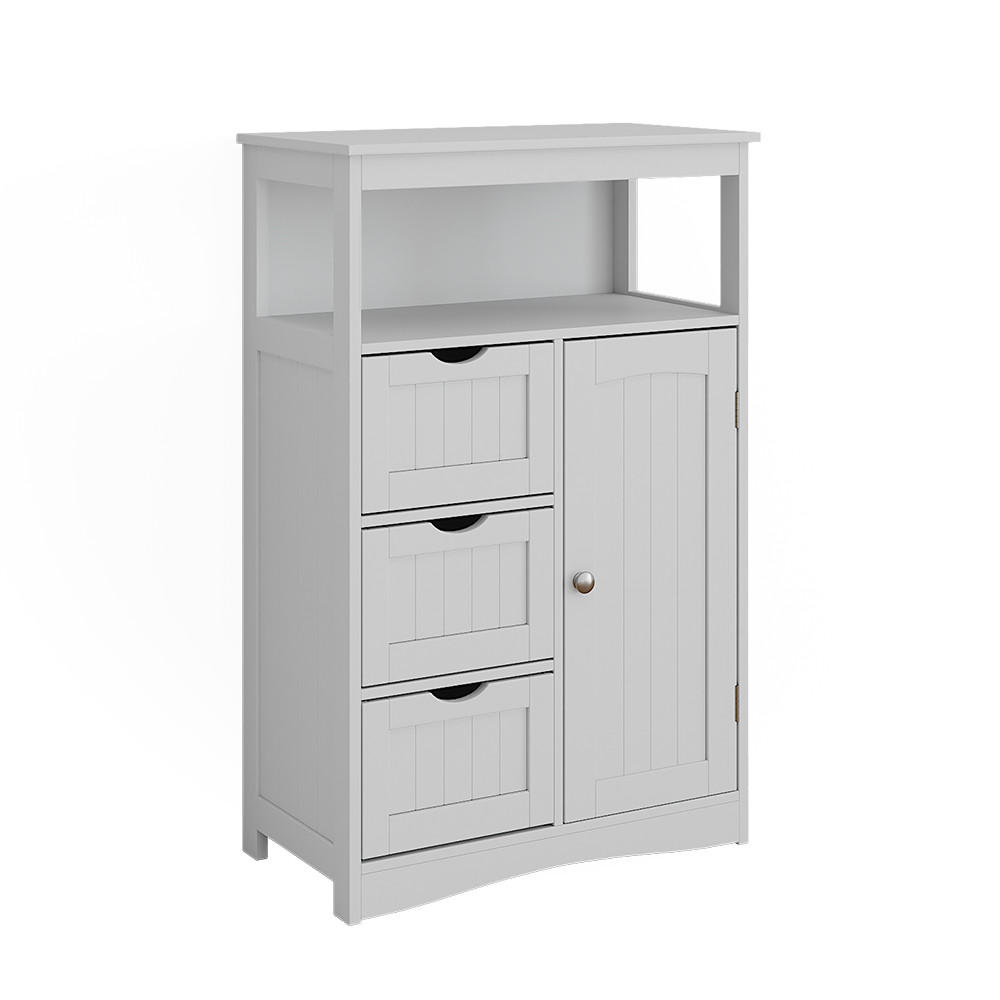 MIDISCHRANK Bianco Weiß 56 x 86.5 cm mit Schubladen - Weiß, Holzwerkstoff (56/86.5/29.2cm) - Vicco