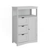 MIDISCHRANK Bianco Weiß 56 x 86.5 cm mit Schubladen - Weiß, Holzwerkstoff (56/86.5/29.2cm) - Vicco