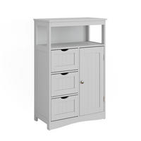 MIDISCHRANK Bianco Weiß 56 x 86.5 cm mit Schubladen - Weiß, Holzwerkstoff (56/86.5/29.2cm) - Vicco