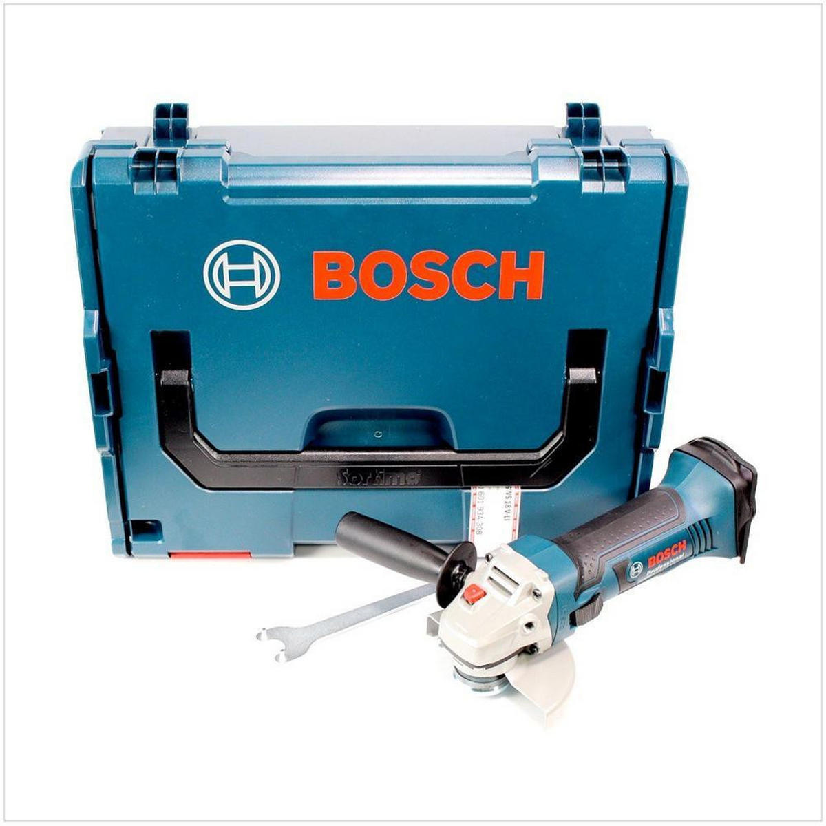 BOSCH GWS 18-125 V-LI Akku Winkelschleifer 18V 125mm Solo + L-Boxx ( 060193A308 ) - ohne Akku, ohne Ladegerät - Multicolor, Kunststoff (44/36/16cm) - Bosch Professional
