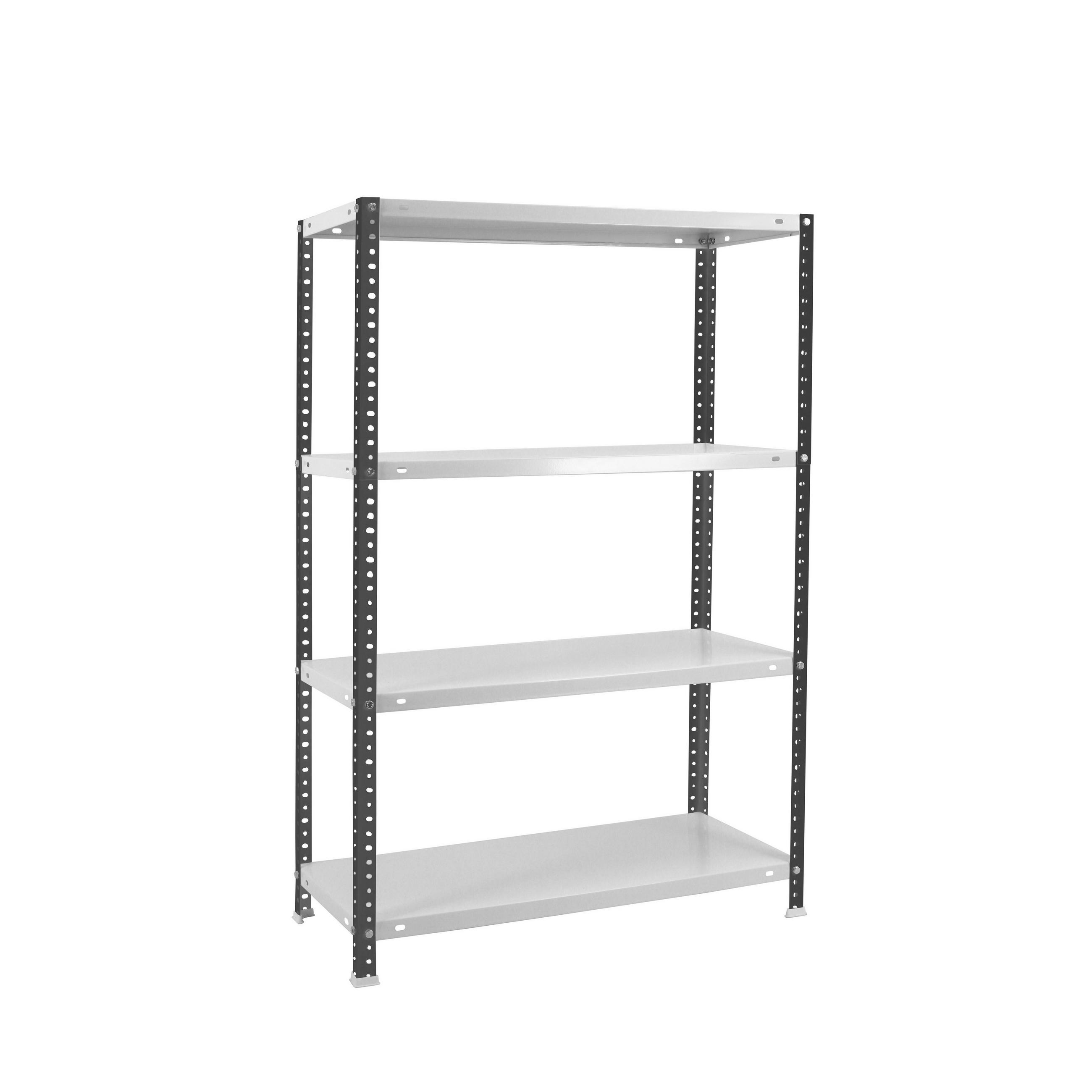 SCHRAUBREGAL PANDA MID | HxBxT 150x90x40cm | Fachlast 100kg | Anthrazit-Weiß - Anthrazit, Metall (90/150/40cm) - PROREGAL