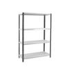 SCHRAUBREGAL PANDA MID | HxBxT 150x90x40cm | Fachlast 100kg | Anthrazit-Weiß - Anthrazit, Metall (90/150/40cm) - PROREGAL