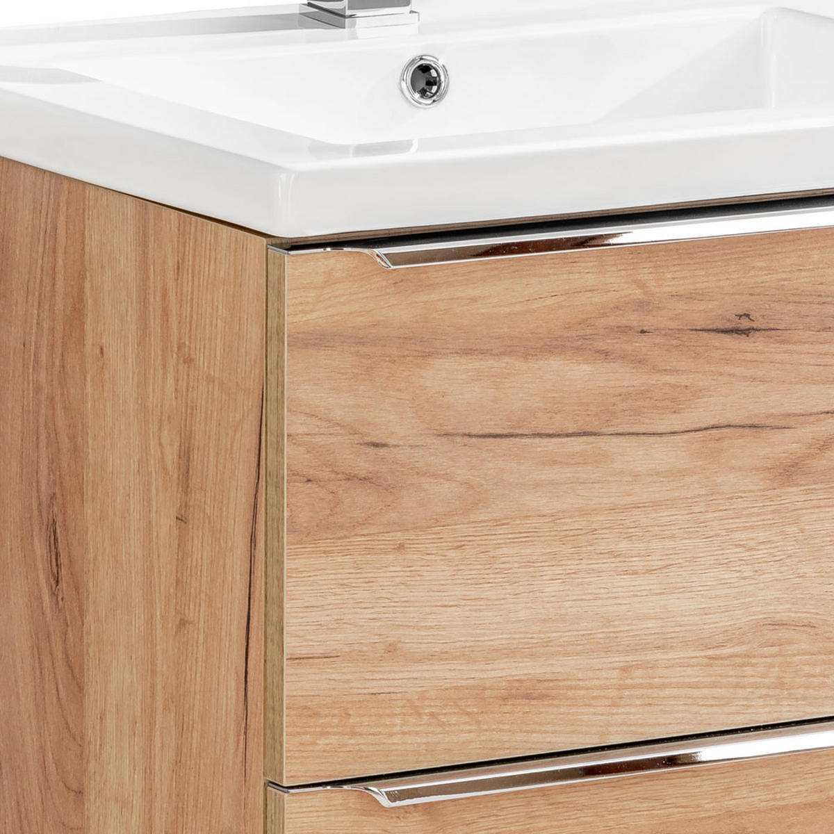 WASCHTISCH Toskana-56 - Braun, Holzwerkstoff (81/61/46cm) - Lomado