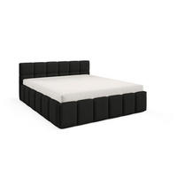 POLSTERBETT NUBO Slim 140x200 cm mit Bettkasten (Quelle 100) - Schwarz, Holz (200/140cm) - Dekori_Interiors