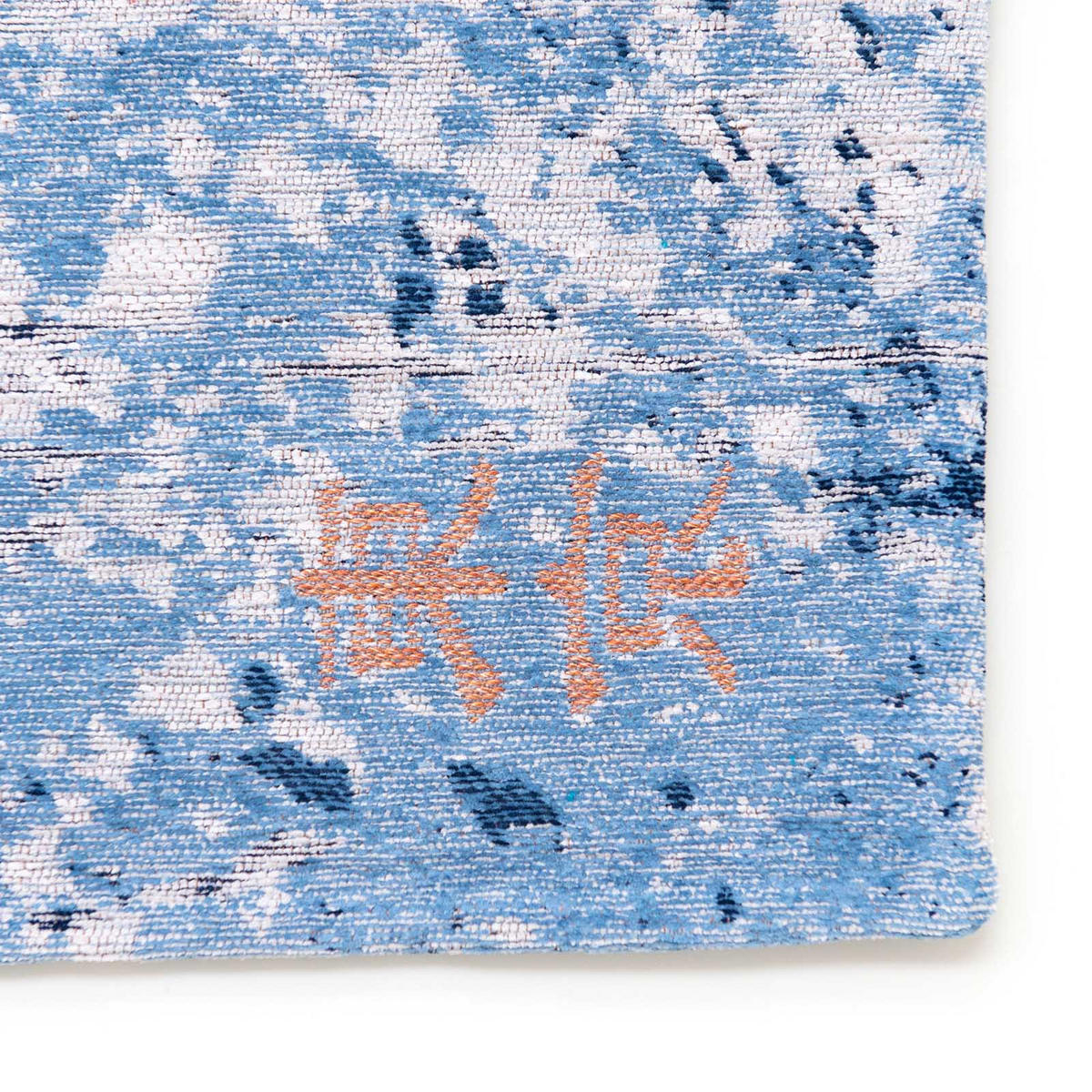 TEPPICH Flachgewebe BLUE CITY Blau 140 x 200 cm - Blau, Textil (140/200cm) - Novatrend