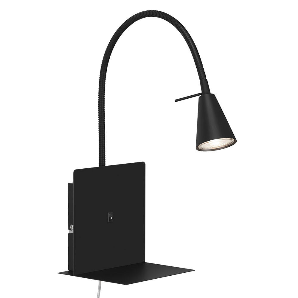 LED WANDLEUCHTE Metall Schwarz Matt - Schwarz, Metall (16/45.5/10cm) - Briloner