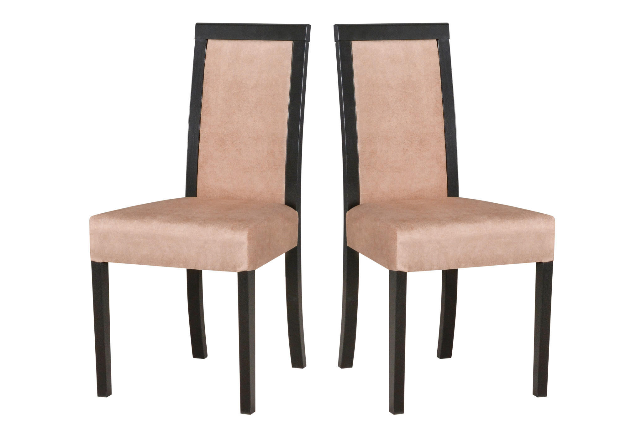 STUHL 2er Roma 3, schwarz - Schwarz, Holz (45/93/41cm) - Leaf Design