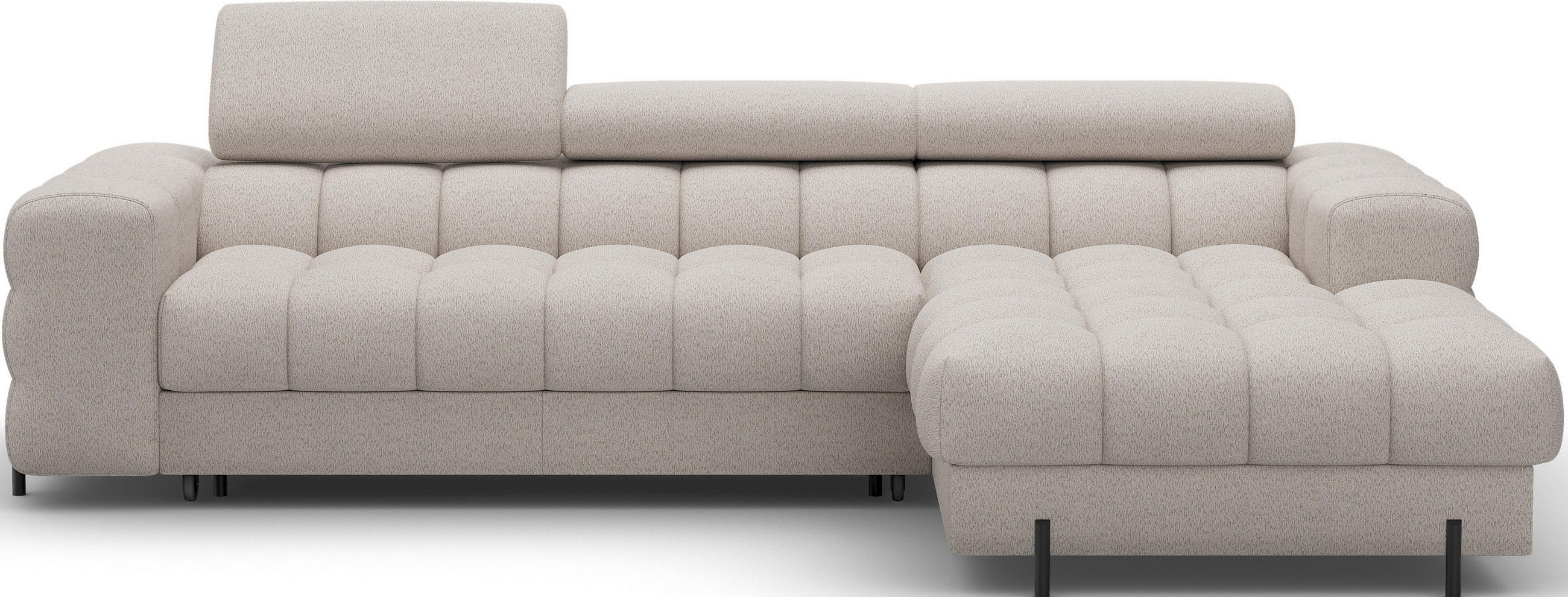 ECKSOFA Neviro R - Beige (Royal 18) - Beige, Holzwerkstoff (285/181cm) - Möblo
