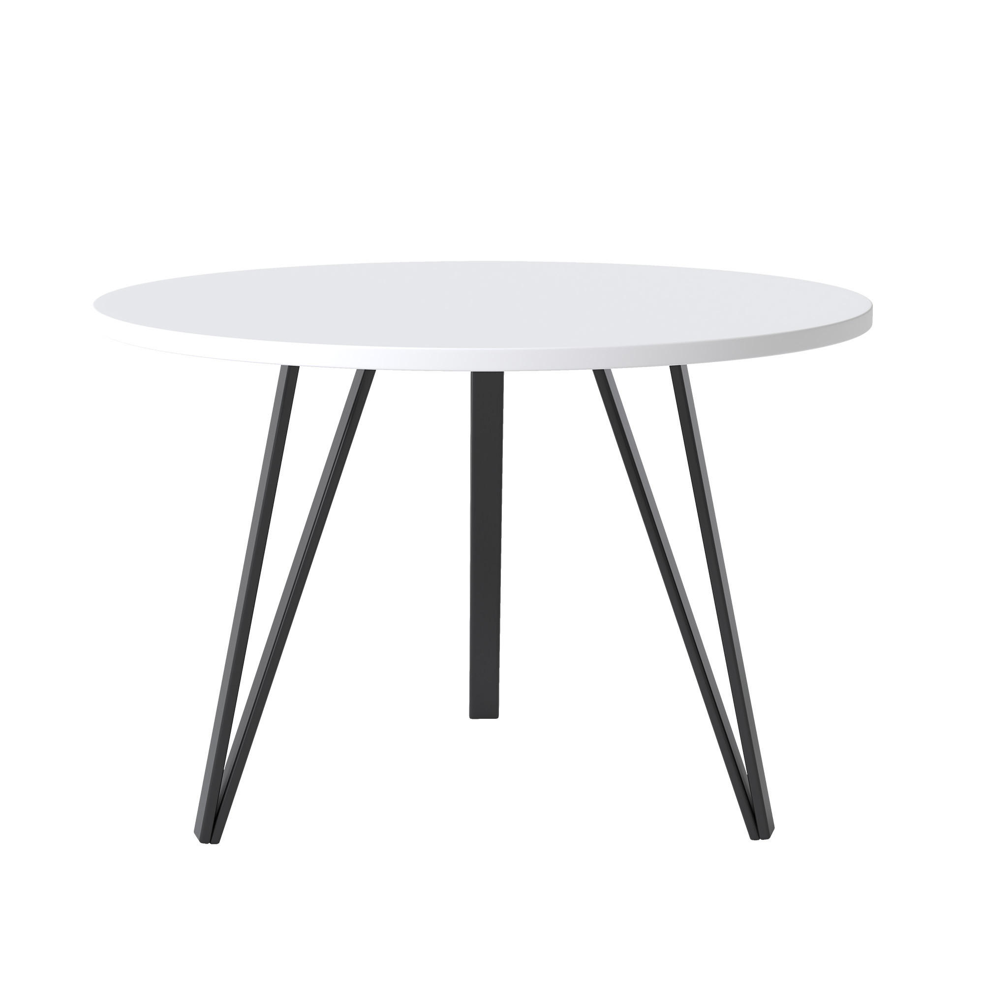 COUCHTISCH RIO mit weißer Tischplatte - Weiß, Holzwerkstoff (67/67/45cm) - Idohome