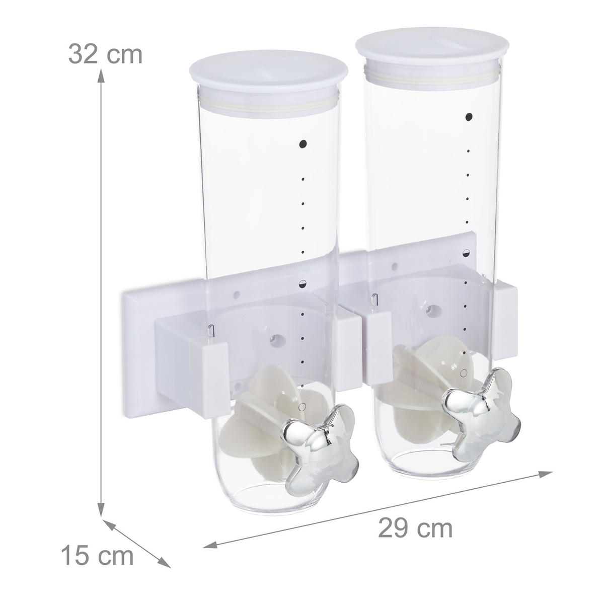 DÁVKOVAČ müsli - různobarevná, plast (29/32/15cm) - Relaxdays