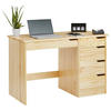 SCHREIBTISCH HUGO - Naturfarben, Holz (54/114/76cm) - IDIMEX