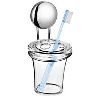 ZAHNBÜRSTENHALTER MOON-LOC - Edelstahlfarben, Kunststoff (10/18/10cm) - bremermann