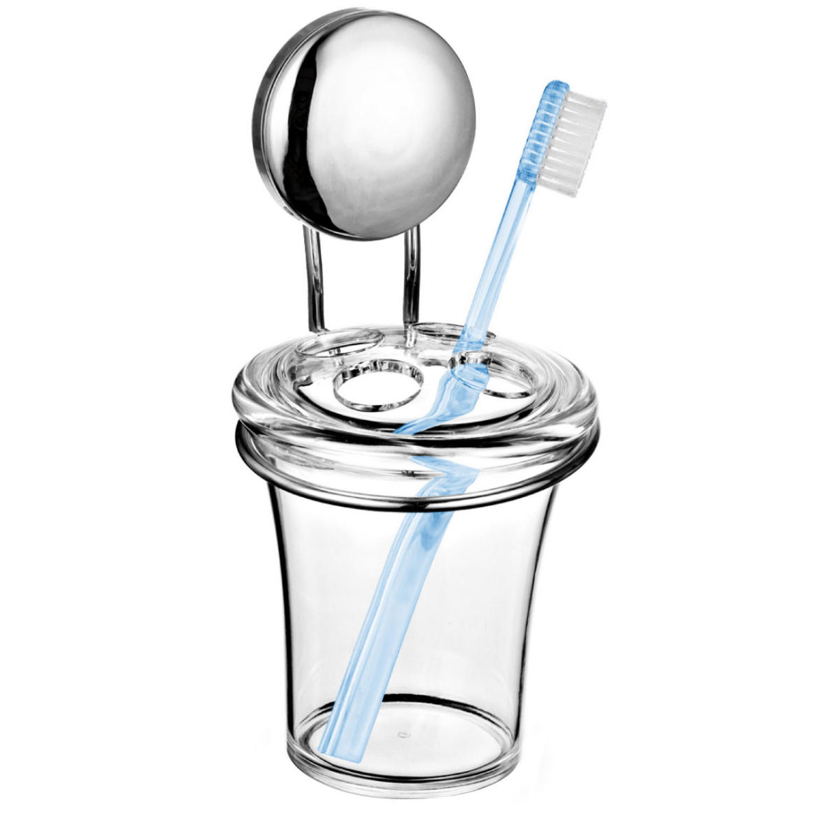 ZAHNBÜRSTENHALTER MOON-LOC - Edelstahlfarben, Kunststoff (10/18/10cm) - bremermann