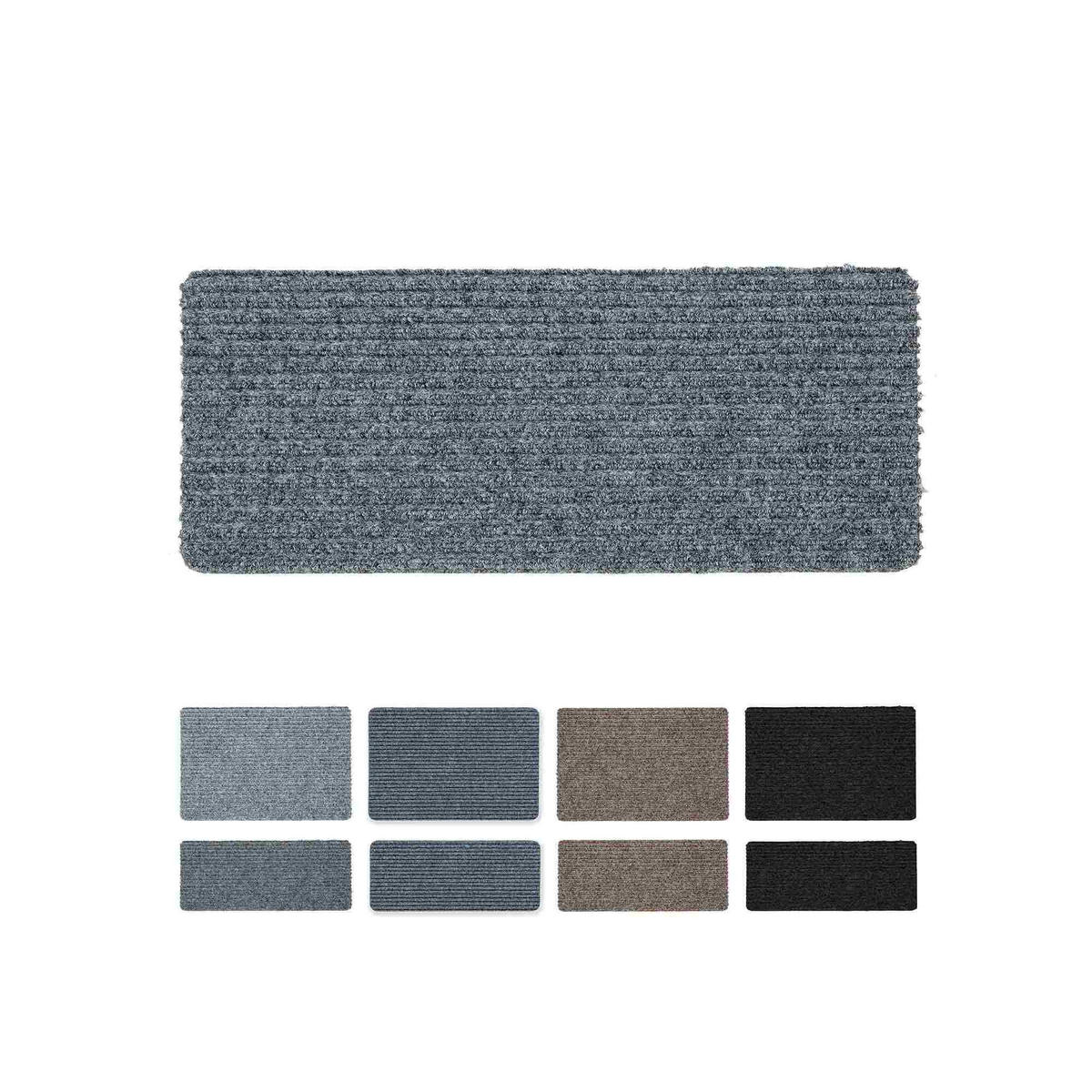 FUSSMATTE INNEN RIB LINE MINI - Silberfarben, Textil (25/60cm) - Astra
