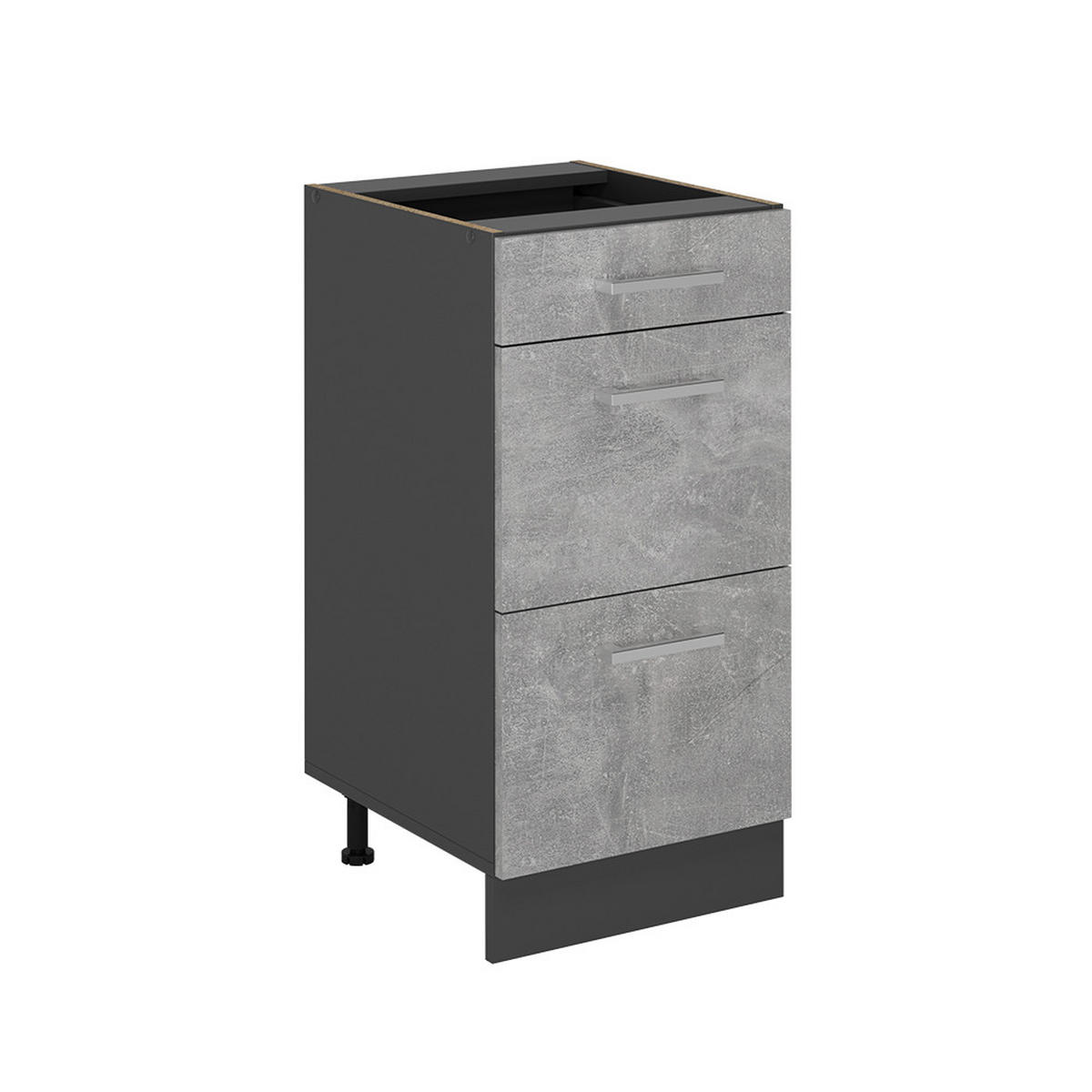 SPODNÍ SKŘÍŇKA KUCHYŇSKÉ LINKY R-Line Beton - šedá/antracitová, kompozitní dřevo (40/81.6/46cm) - Vicco