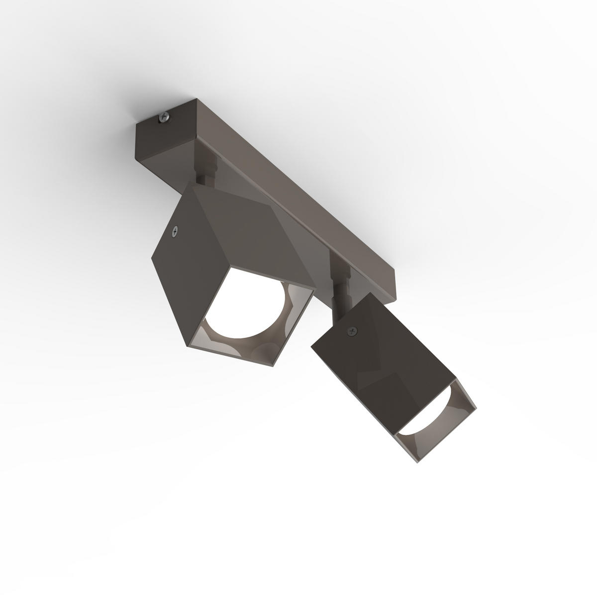 DECKENLEUCHTE - Graubraun, Metall (6/27/18cm) - Lumicom