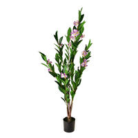 KUNSTBLUME Viridis Rosa 14x14x118 cm Kunststoff - Rosa, Kunststoff (118cm) - Mondex