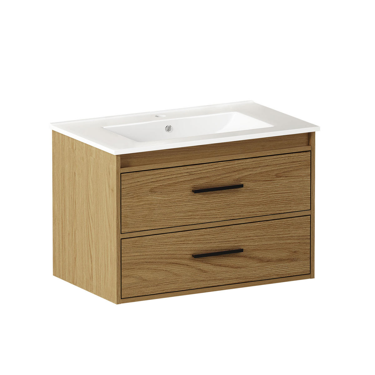 WASCHTISCH Helleichefarben 75 cm - Hellbraun, Holz (76/52/46cm) - PANGIVO