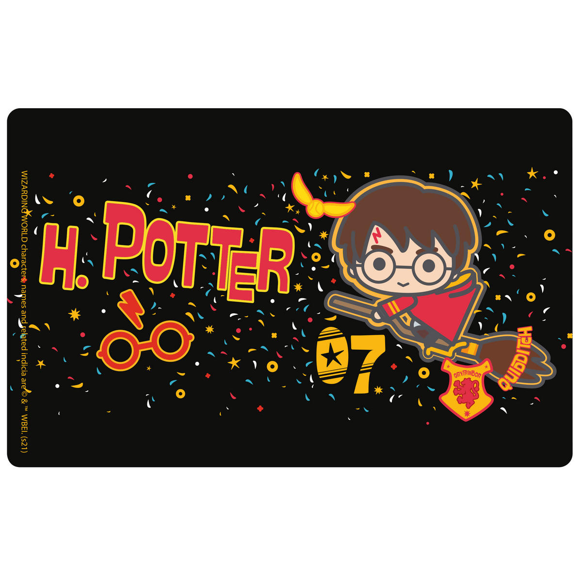 BROTDOSE Harry Potter Quidditch Rot 17,5 x 12,8 x 6,9 cm - Rot, Kunststoff (17.5/6.9/12.8cm) - United Labels