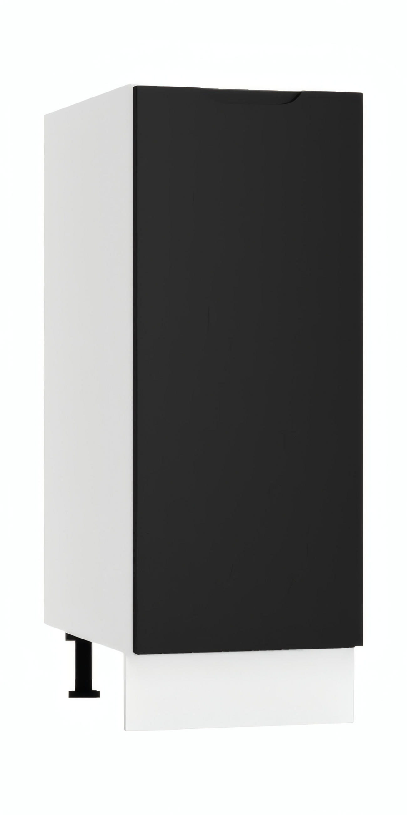 UNTERSCHRANK D30 P/L - Zivora - Funktionales Küchenelement - Schwarz, Holz (30/82/52.4cm) - ROYAL24_MARKT