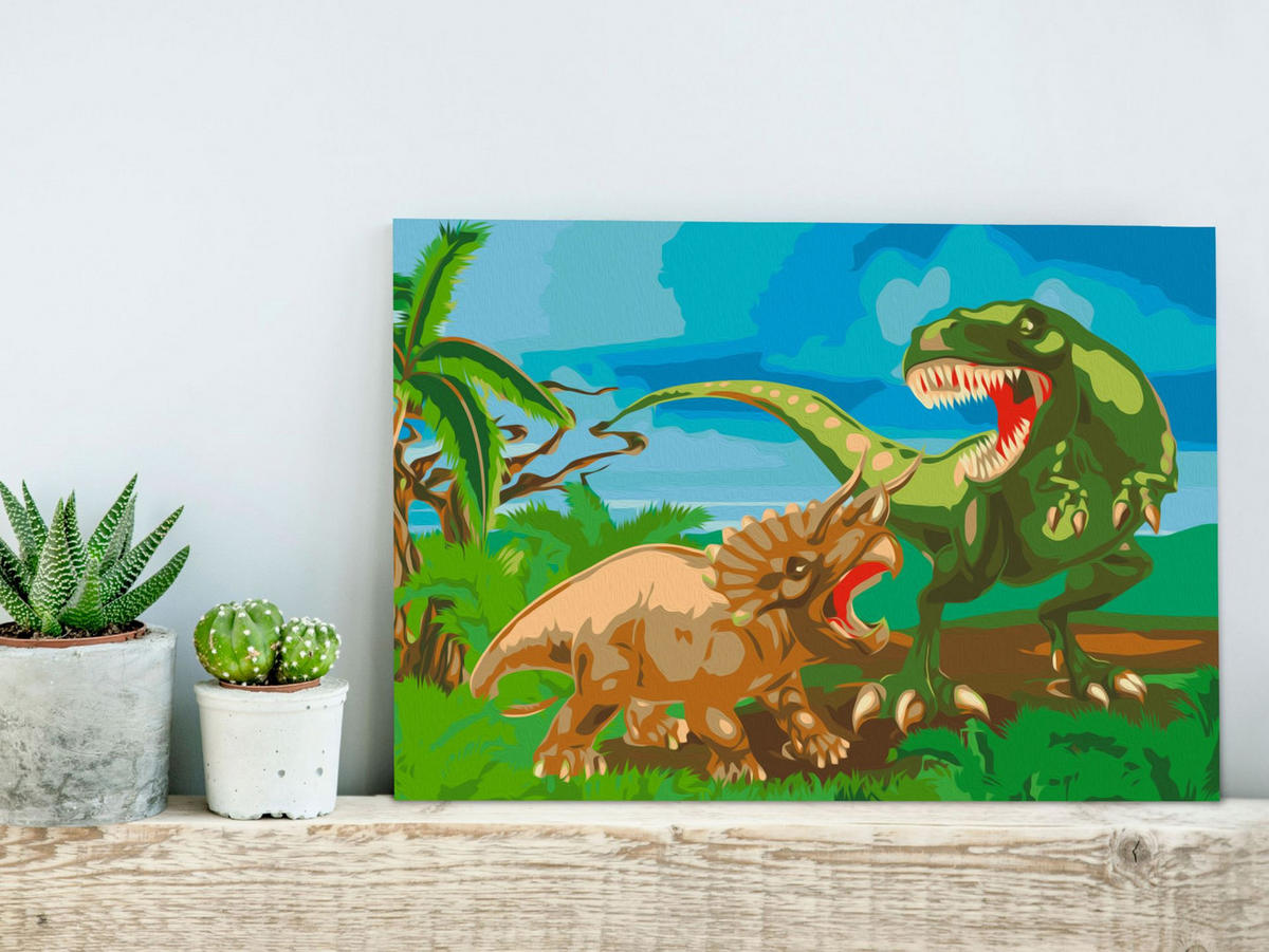 MALEN NACH ZAHLEN 50/40 cm - Multicolor, Textil (1.4/40cm) - KUNSTLOFT