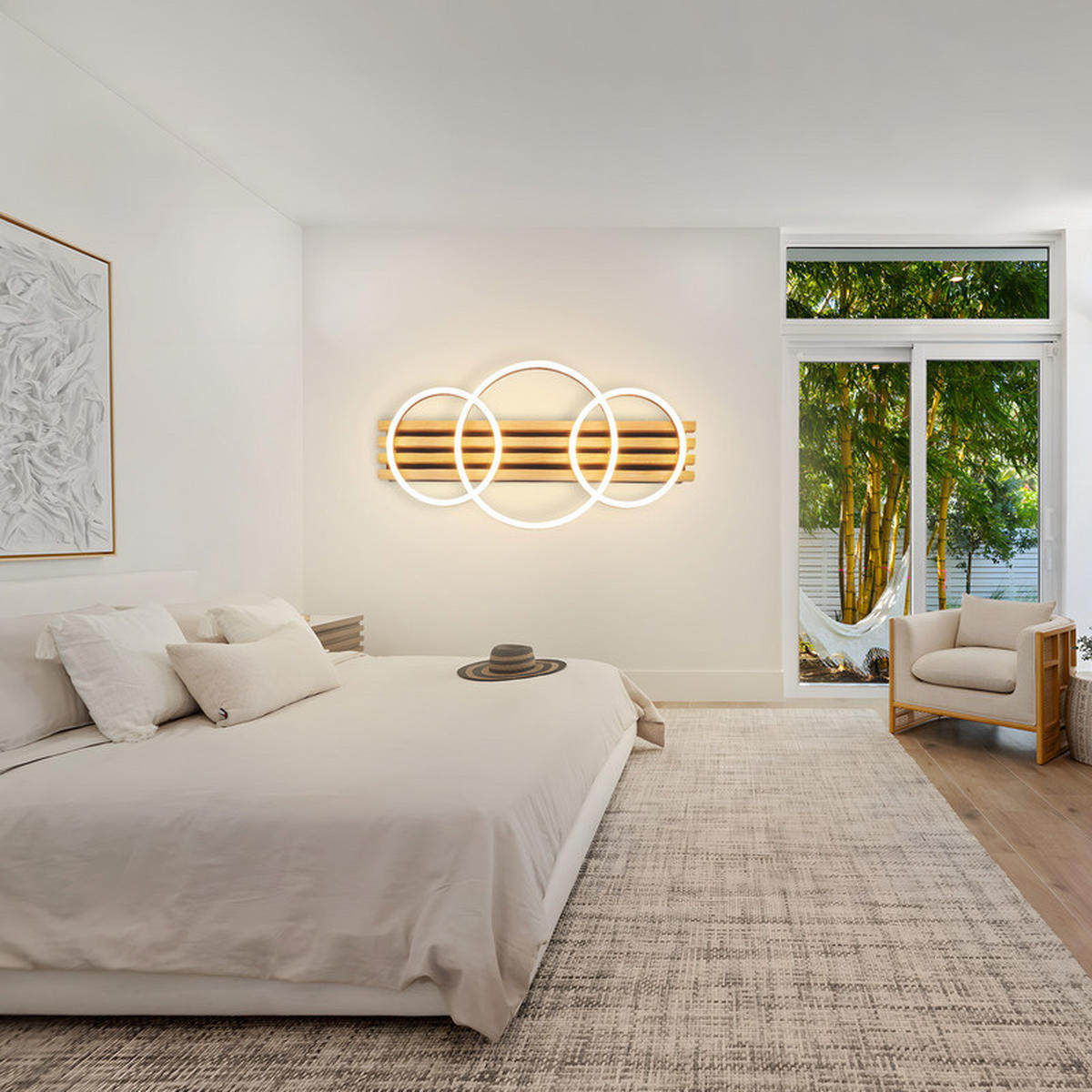 LED-DECKENLEUCHTE Ellis II 8.8/70/35cm - Eschefarben, Holz (8.8/70/35cm) - Nettlife