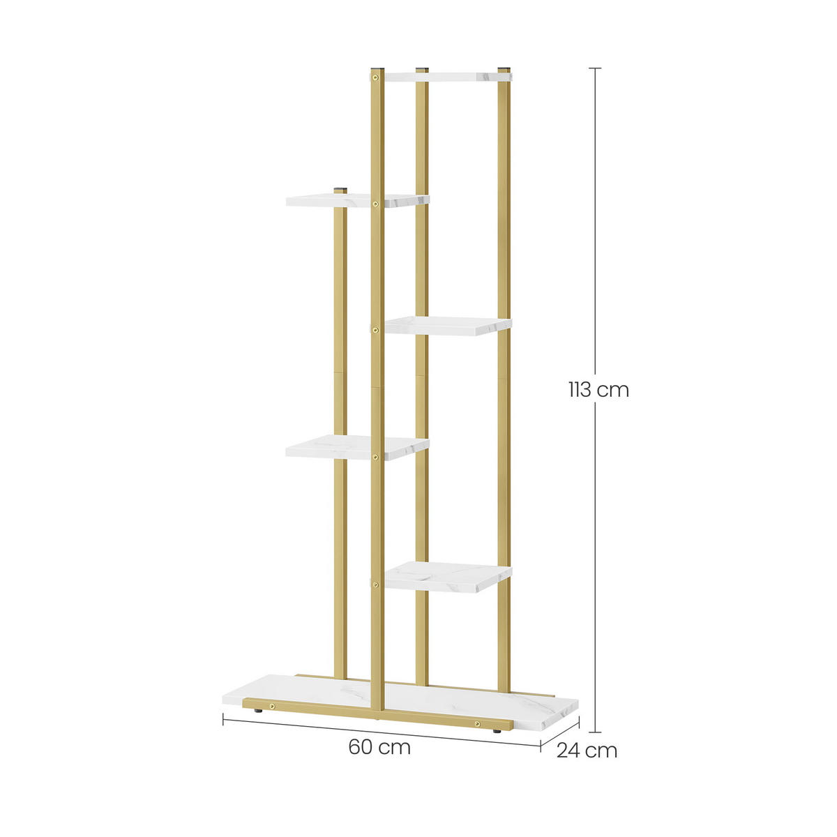 BLUMENSTÄNDER - Creme, Metall (24/60/113cm) - Mat-Haus