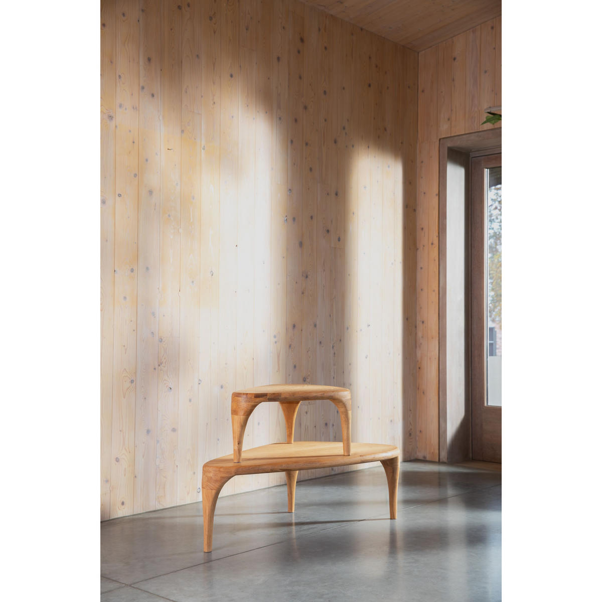 COUCHTISCH Isla Organisch 2er-Set Natur - Beige, Holzwerkstoff (110/60/36cm) - Zuiver