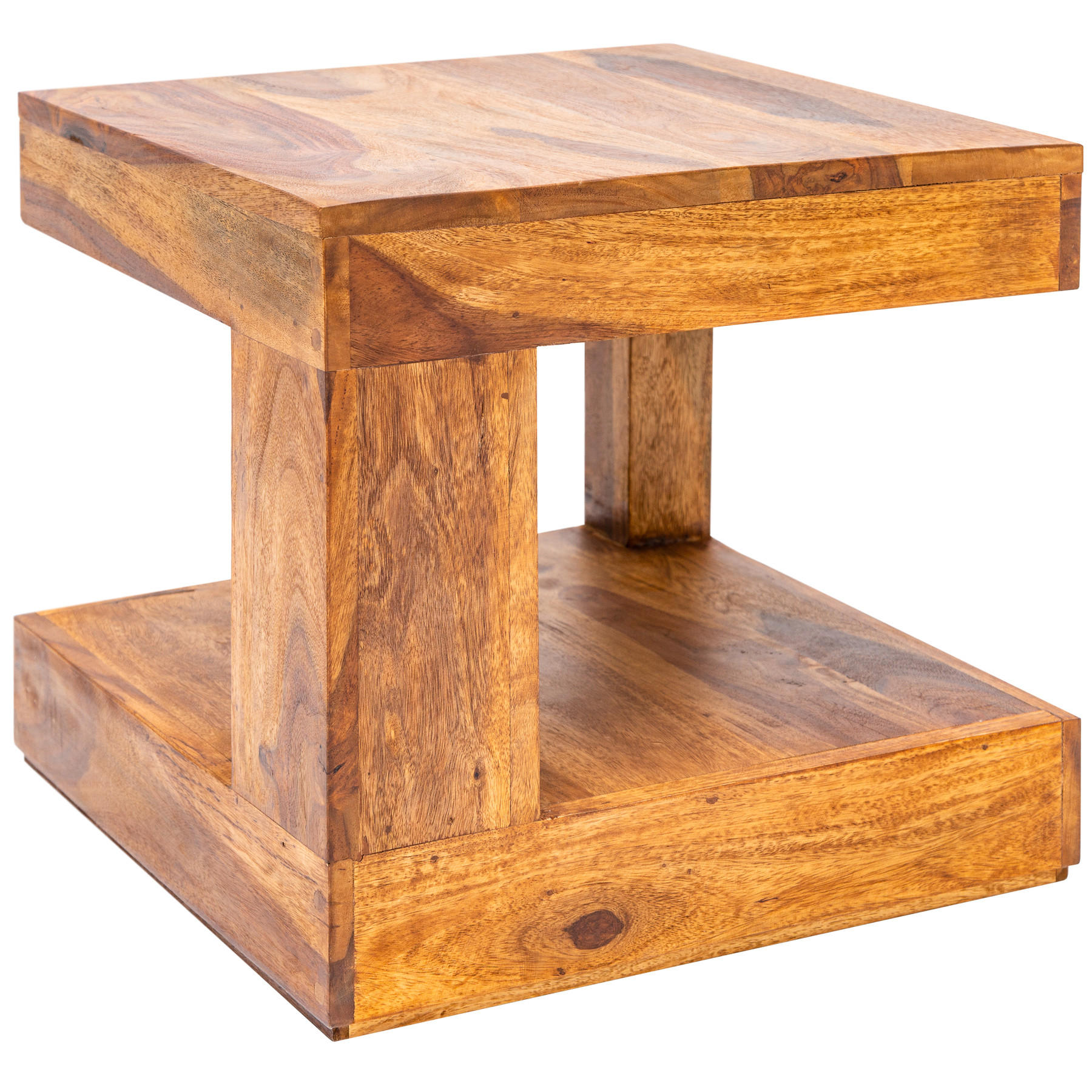COUCHTISCH GIANT Sheesham rechteckig Natur 45cm - Braun, Holz (45/45/40cm) - riess-ambiente