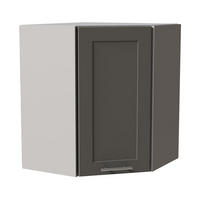 ECKHÄNGESCHRANK Oslo W10/60 Grau / Dust Grey Matt 60 / 60 / 72cm - Grau, Holz/Holzwerkstoff (60/72/60cm) - Feldmann-Wohnen