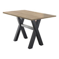 STEHTISCH Essa 2 140 x 70 x 105 aus Holzwerkstoff Eiche Sägerau - Graubraun, Holz (70/105/140cm) - 58aufmkessel
