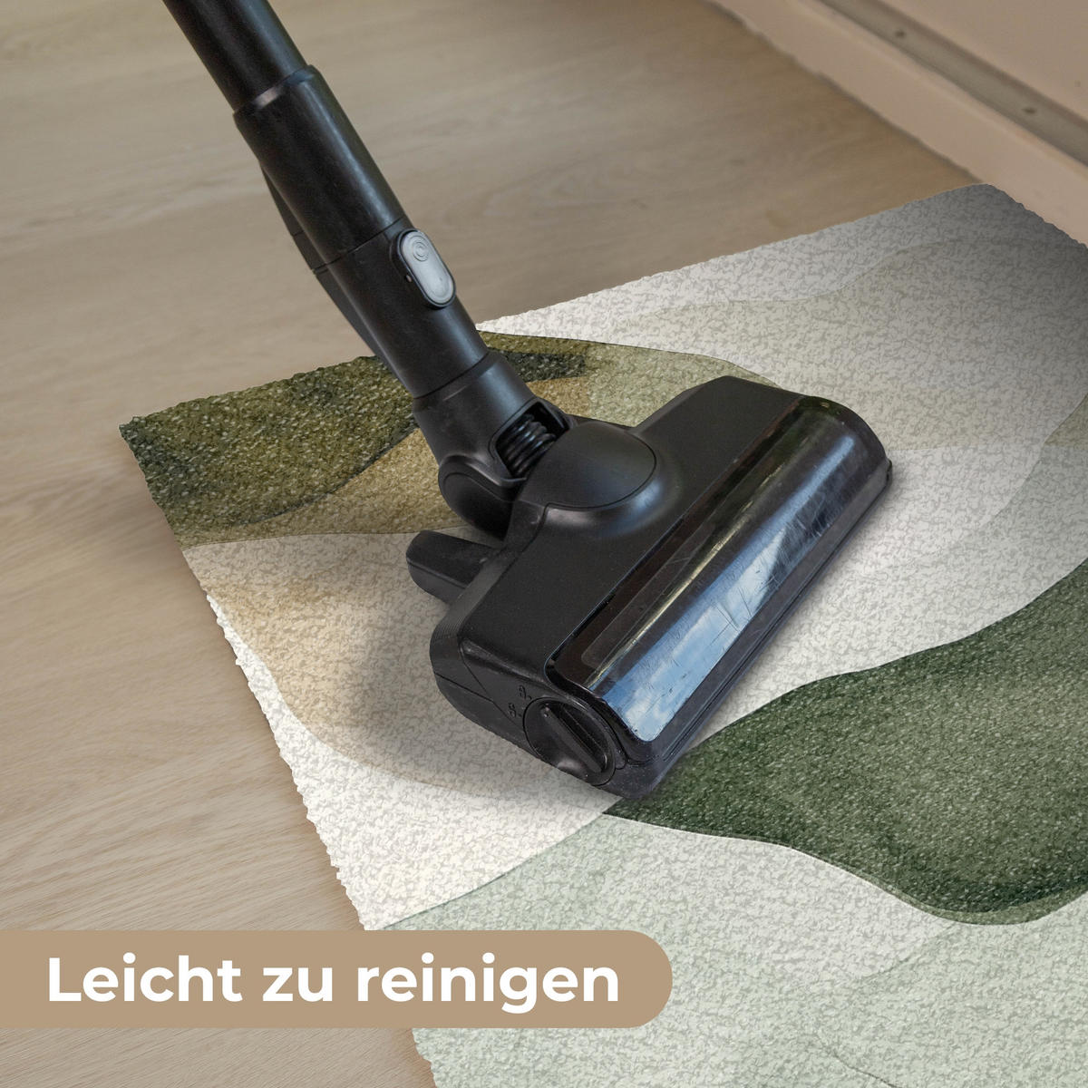 FUSSMATTE Japandi - Abstrakt - Grün 60x40 cm - Multicolor, Kunststoff (60/0.4cm) - MuchoWow