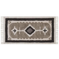 KORTLUGGAD MATTA Geyve 150/80 cm - Beige, Textil (80/150cm) - Beliani