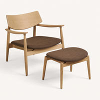 FÅTÖLJ Gina 68 x 68 x 72 cm – ekfärgad - Ekfärgad, Trä/Textil (68/72/68cm) - ebuy24