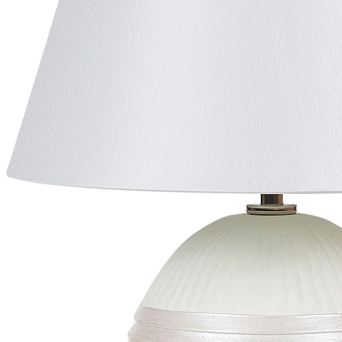 TISCHLAMPE Sado 28/28/37 cm - Weiß, Keramik (28/28/37cm) - Beliani