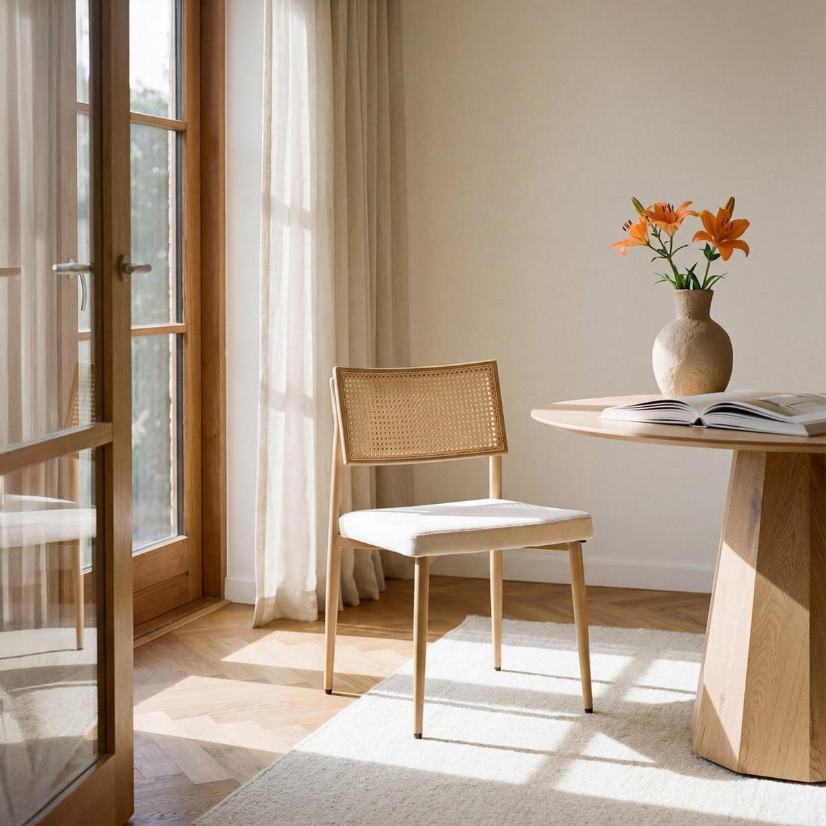 ESSZIMMERSTUHL Yara Natürlich 48 cm x 79 cm 2er-Set - Naturfarben, Textil (48/79/57cm) - Klast Home