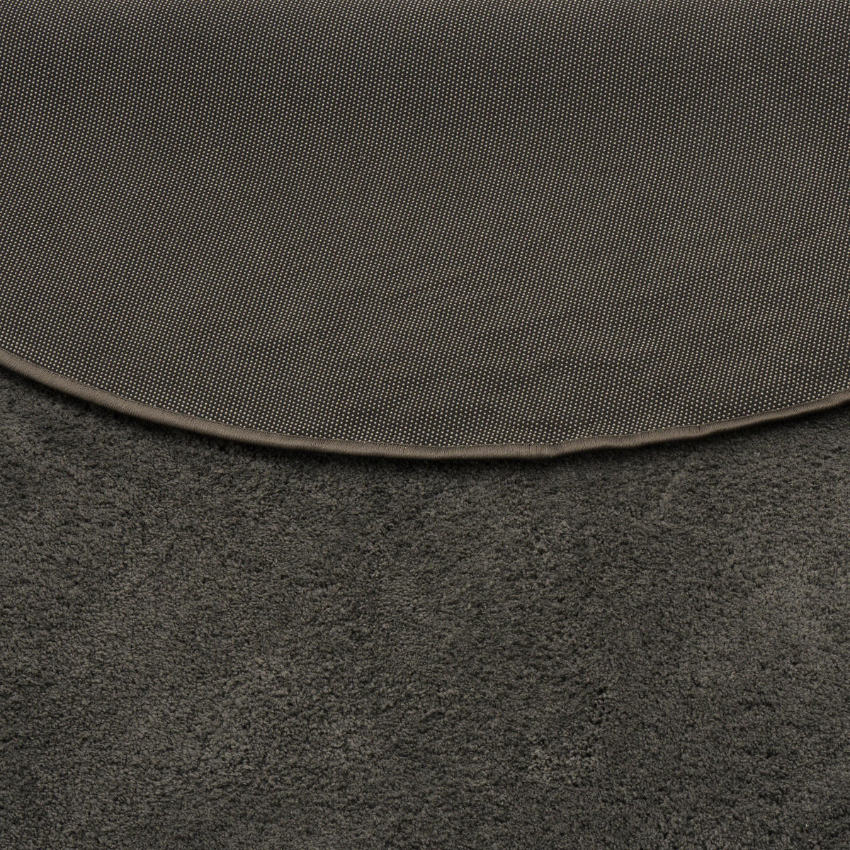 HOCHFLOR SUPER SOFT TEPPICH SILKY RUND - Anthrazit, Textil (160/160cm) - Pergamon