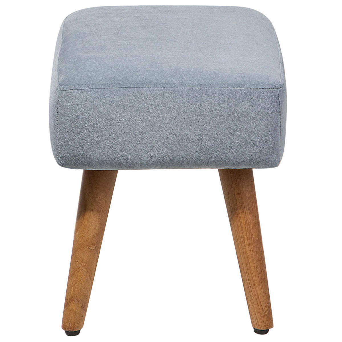 HOCKER Takoma 30/50/35 cm - Grau, Textil (50/35/30cm) - Beliani